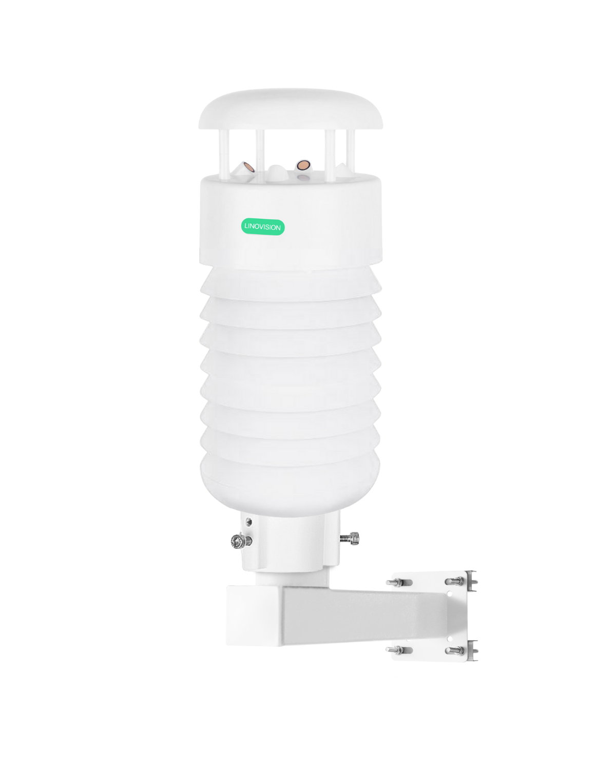 جهاز مراقبة البيئة الاحترافي 8 في 1 مع أجهزة استشعار الرياح بالموجات فوق الصوتية، وPM2.5، وPM10، والضوضاء